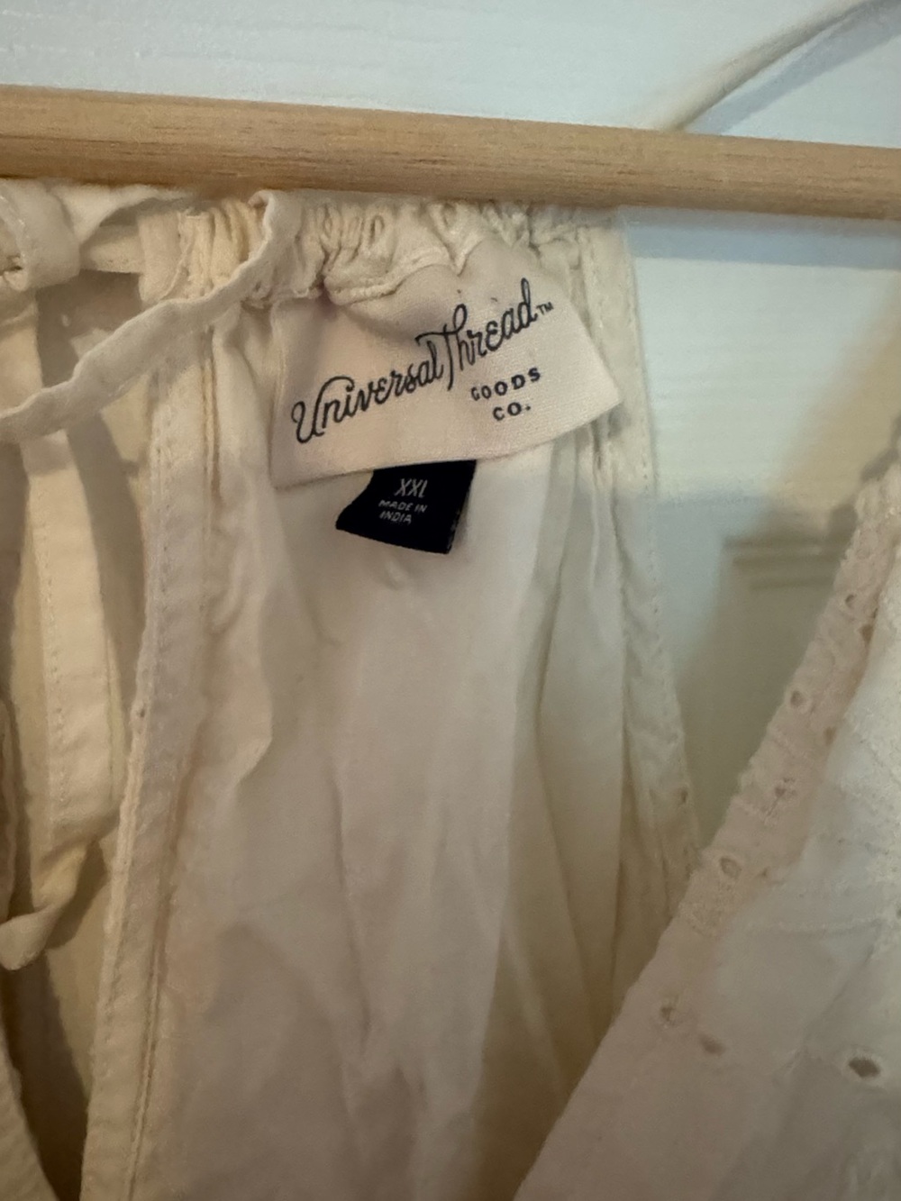 Universal Thread Cream Eyelet Maxi Dress - Picture 2 of 7